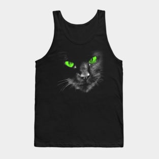 Black Cats Rule - Green Eyes Tank Top